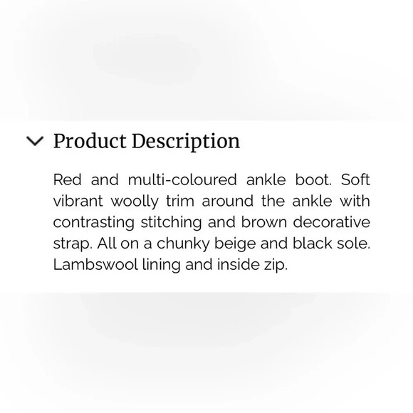 New REIKER felicitas ankle boot 37 red rainbow multicolor wool bootie 6.5 - Picture 4 of 17